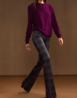 New Cynthia Rowley Bonded Fit and Flare Pant BLKRD