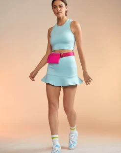 Fashion Cynthia Rowley Bonded Mini Skirt BLUE