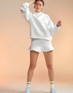 Sale Cynthia Rowley Bonded Mini Skirt White