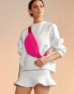 Sale Cynthia Rowley Bonded Mini Skirt White