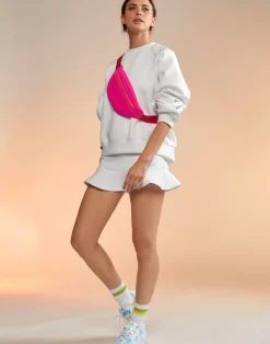 Sale Cynthia Rowley Bonded Mini Skirt White