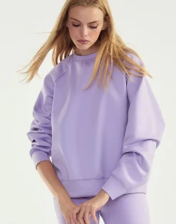 Sale Cynthia Rowley Bonded Pullover Sweatshirt LVNDR