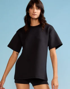 Discount Cynthia Rowley Bonded Tee BLACK