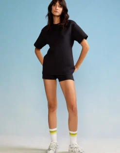 Discount Cynthia Rowley Bonded Tee BLACK