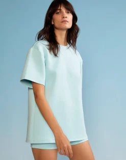 Best Cynthia Rowley Bonded Tee BLUE