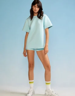 Best Cynthia Rowley Bonded Tee BLUE