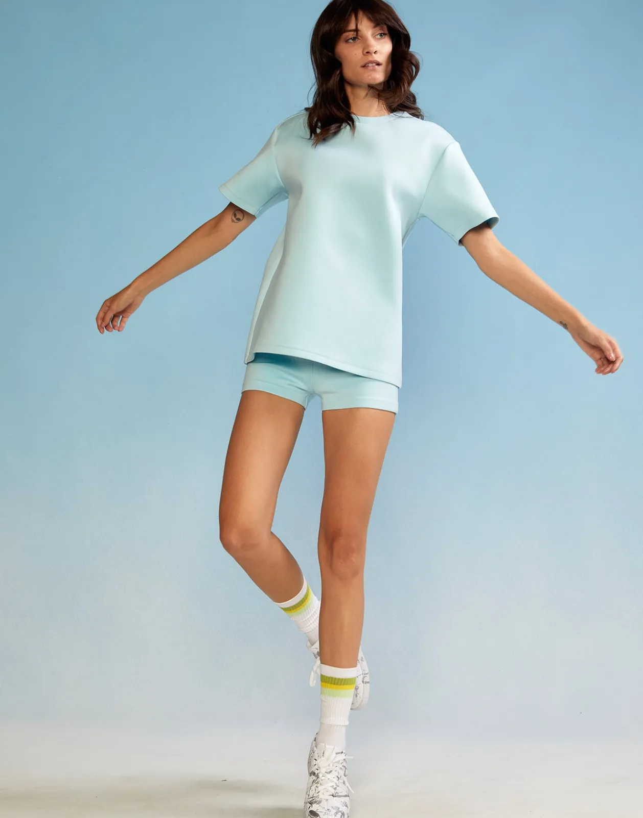 Best Cynthia Rowley Bonded Tee BLUE