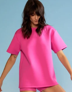 Outlet Cynthia Rowley Bonded Tee HTPNK