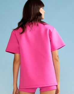 Outlet Cynthia Rowley Bonded Tee HTPNK