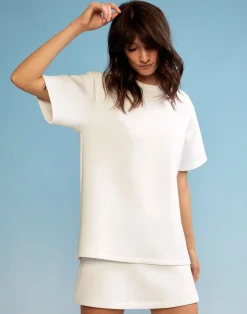 Online Cynthia Rowley Bonded Tee White