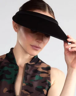 Clearance Cynthia Rowley Bonded Visor BLACK