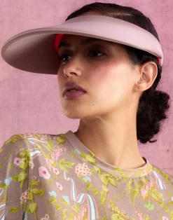 New Cynthia Rowley Bonded Visor CAMEL