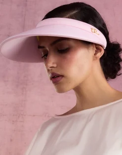 New Cynthia Rowley Bonded Visor PINK