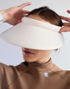 Online Cynthia Rowley Bonded Visor White