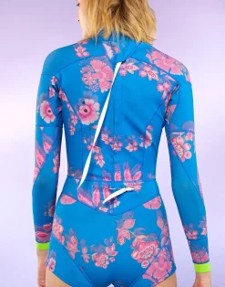 New Cynthia Rowley Bowie Floral Wetsuit BLPKM
