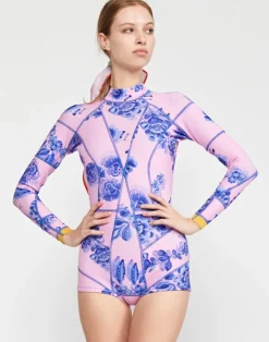 Hot Cynthia Rowley Bowie Floral Wetsuit PNKBL