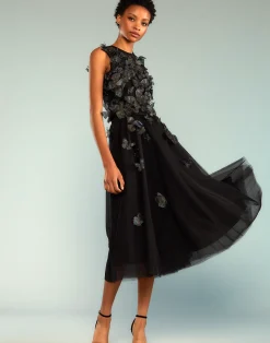 Hot Cynthia Rowley Butterfly Tulle Skirt BLACK