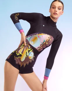 Hot Cynthia Rowley Butterfly Wetsuit BLACK