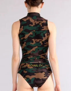 Clearance Cynthia Rowley Camo Sleeveless Wetsuit GRNCAM