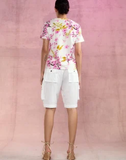 Discount Cynthia Rowley Cargo Board Shorts White