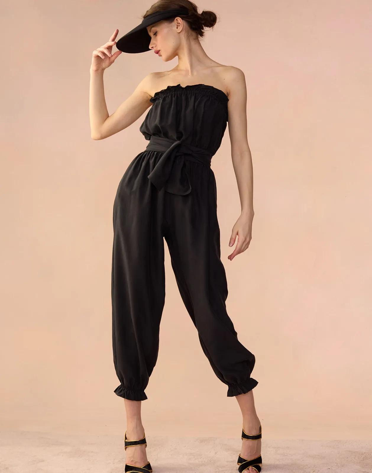Hot Cynthia Rowley Cassis Jumpsuit BLACK
