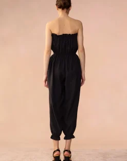 Hot Cynthia Rowley Cassis Jumpsuit BLACK