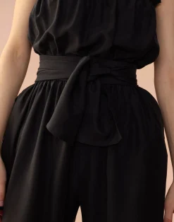 Hot Cynthia Rowley Cassis Jumpsuit BLACK