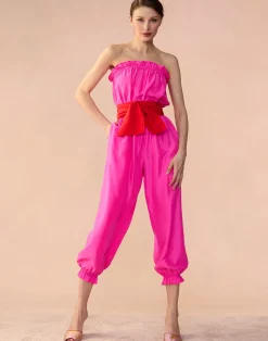 Clearance Cynthia Rowley Cassis Jumpsuit PNKRD