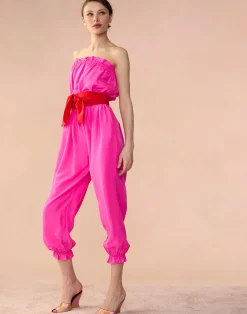 Clearance Cynthia Rowley Cassis Jumpsuit PNKRD