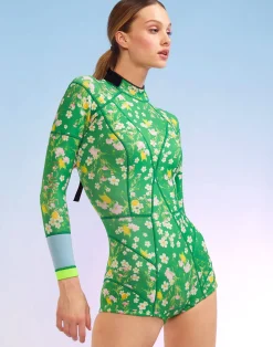 Clearance Cynthia Rowley Clover Wetsuit GRNMT