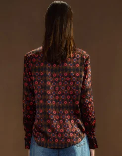 New Cynthia Rowley Collectible Silk Shirt GEOBLRD