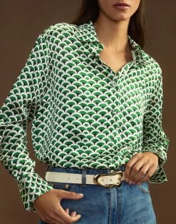 Best Cynthia Rowley Collectible Silk Shirt GRNWT