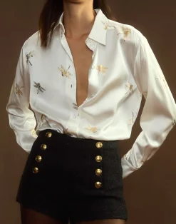 Best Cynthia Rowley Collectible Silk Shirt WHGLD