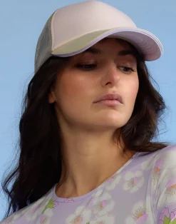 Sale Cynthia Rowley Colorblock Trucker Hat IVPKTP