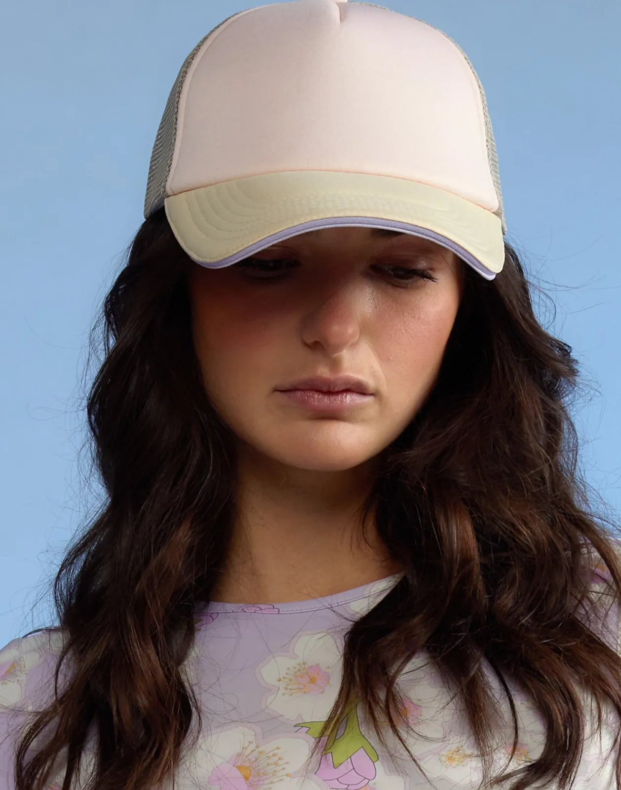 Sale Cynthia Rowley Colorblock Trucker Hat IVPKTP