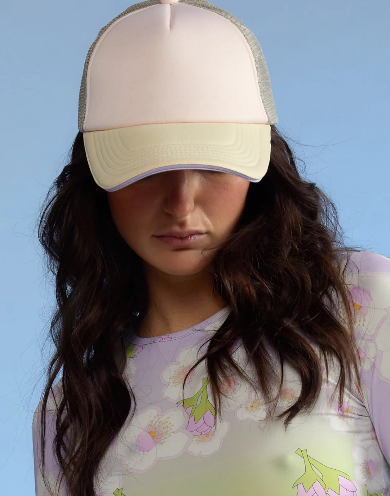 Sale Cynthia Rowley Colorblock Trucker Hat IVPKTP