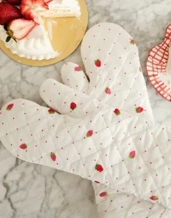 Clearance Cynthia Rowley CR x Kit Quilted Oven Mitt White