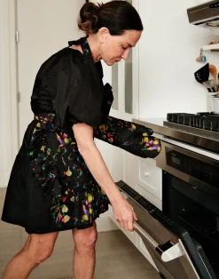 Outlet Cynthia Rowley CR x Kit Ruffle Apron BLACK