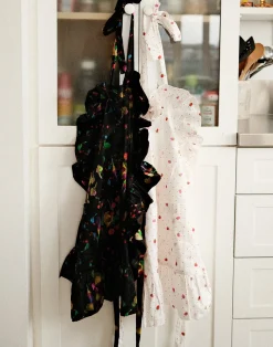 Outlet Cynthia Rowley CR x Kit Ruffle Apron BLACK