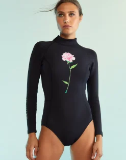 Sale Cynthia Rowley Cruz Wetsuit BLACK