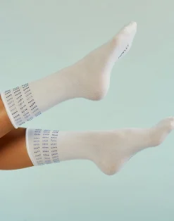 Clearance Cynthia Rowley Crystal Sport Socks WTBLU