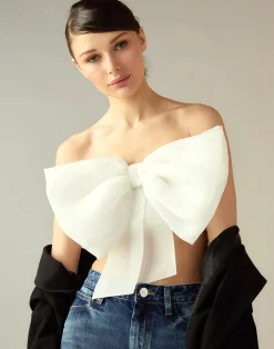 Sale Cynthia Rowley Cupid's Bow Bandeau White