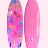 New Cynthia Rowley Custom 7' Surfboard - Gradient Corals