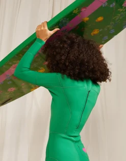 Sale Cynthia Rowley Custom 7' Surfboard - Green Garden Floral