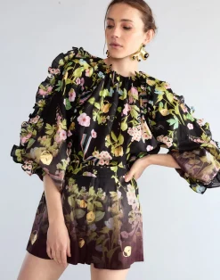 Online Cynthia Rowley Dawn Blouse BLKMT