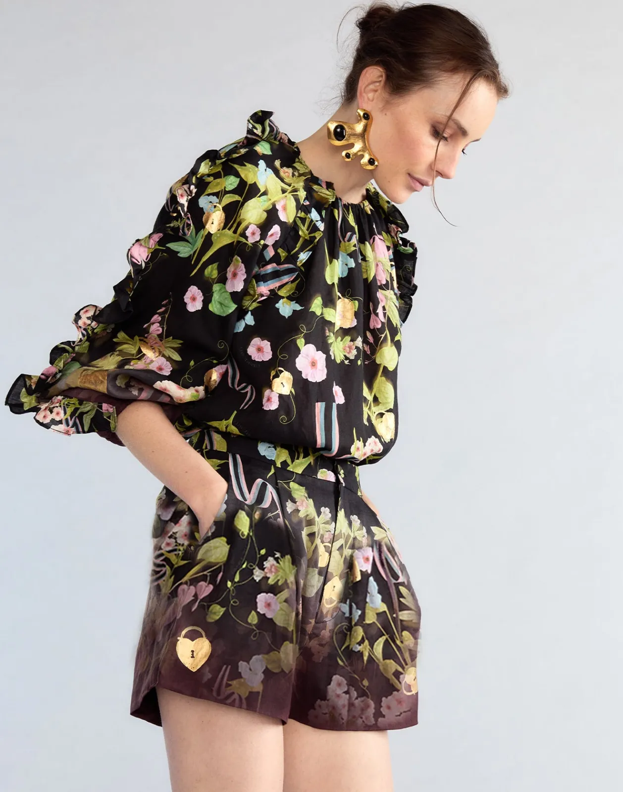 Clearance Cynthia Rowley Dawn Shorts BLKMT