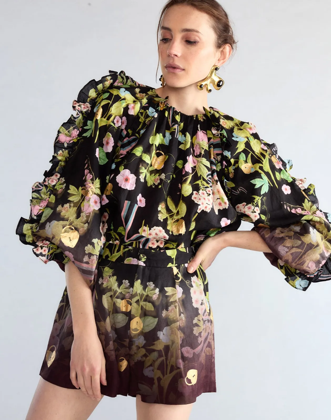 Clearance Cynthia Rowley Dawn Shorts BLKMT