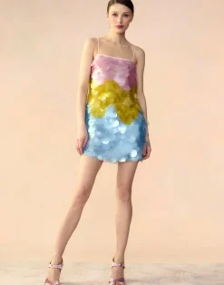 Discount Cynthia Rowley Daylight Disco Dress PNKYLW