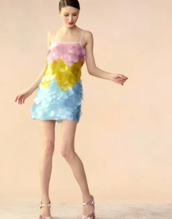 Discount Cynthia Rowley Daylight Disco Dress PNKYLW