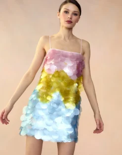 Discount Cynthia Rowley Daylight Disco Dress PNKYLW